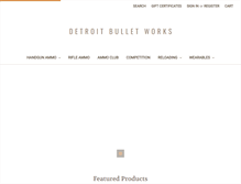 Tablet Screenshot of detroitbulletworks.com